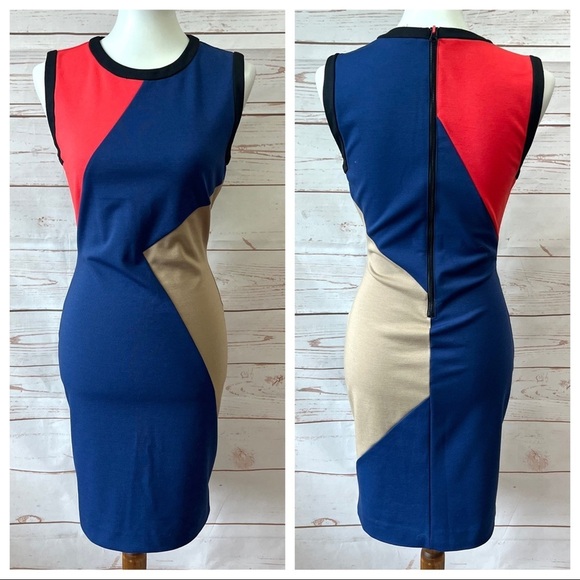 Rachel Roy Mod Colorblock Sheath Dress - Picture 2 of 12